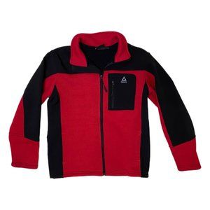 Reebok Red and Black Youth Full-Zip Jacket, Large 14/16, Pre-owned
